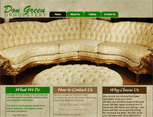 Tablet Screenshot of dongreenupholstery.com